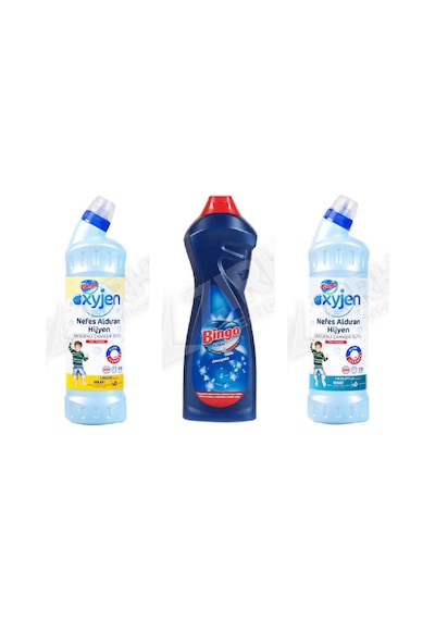 Bingo Oksijen 750 Ml + Amonyaklı Krem 750 Ml + Oksi Jen 750 Ml 3'lü Set Diğer