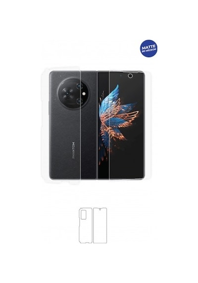 Tecno Phantom V Fold Mat Arka Ve Yan Koruyucu Tpu Film
