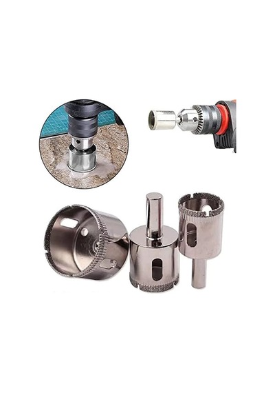 Tr 32 Mm Mermer Granit Fayans Cam Yuvarlak Delme Panç Elmas Uç Yuvarlak Açma Matkap İçin Karot Ucu