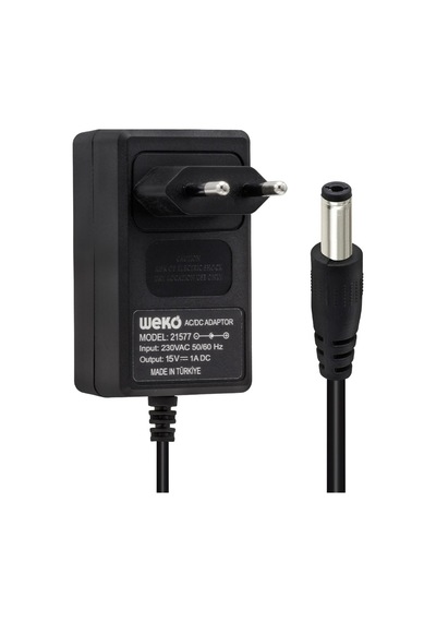 Ayt Weko 15 Volt 1 Amper 15 Watt 5.5 2.5 Uçlu Priz Tipi Adaptör