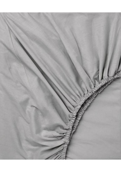 Premium %100 Cotton 100x200 30 Cm Lastikli Çarşaf Bed Sheet Çeyiz Gri