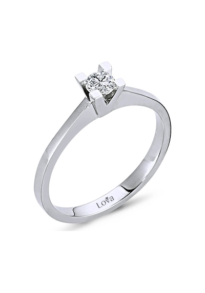Lova D Renk 0,16 Karat Pırlanta Tektaş Yüzük - 1030013