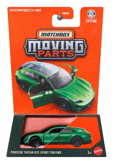 Matchbox 2026 Serisi Moving Parts Porsche Taycan Gts Sport Turismo Yeşil
