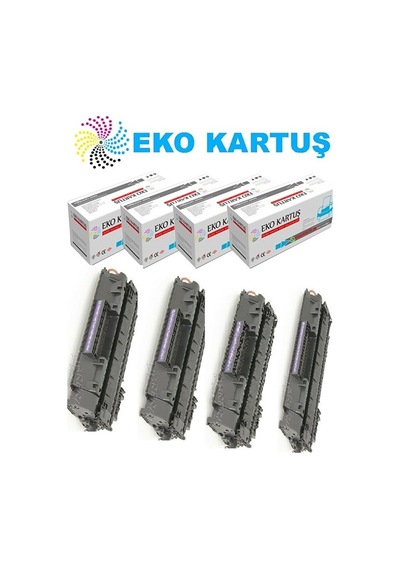 Hp Cb366a 49a Ekonomik lı 4 Lü Paket Uyumlu Toner