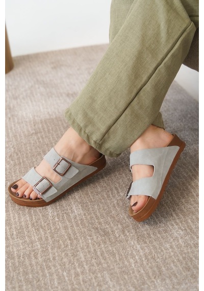 Daxtors Arizona Günlük Ortopedik Unisex Tokalı Terlik Buz
