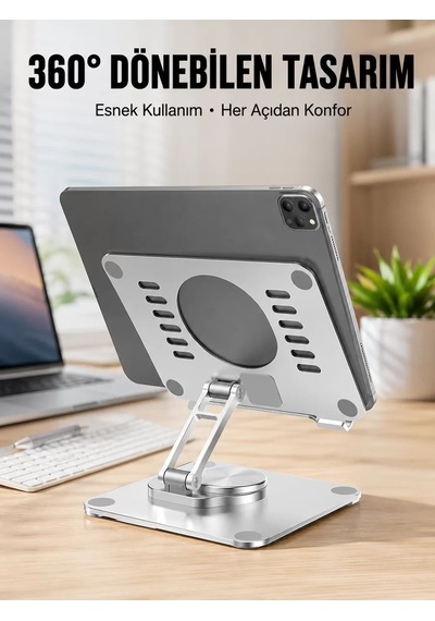 Çift Eksenli Ayarlanabilir Tablet Destek Standı Yeni Nesil Belirtilmemiş 85018080
