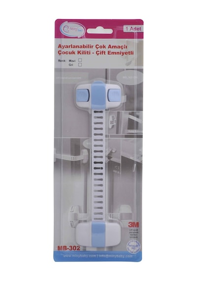 Miny Baby Buzdolabı Dolap Çok Amaçlı Ayarlanabilir Kilit Mavi Renk Çok Renkli