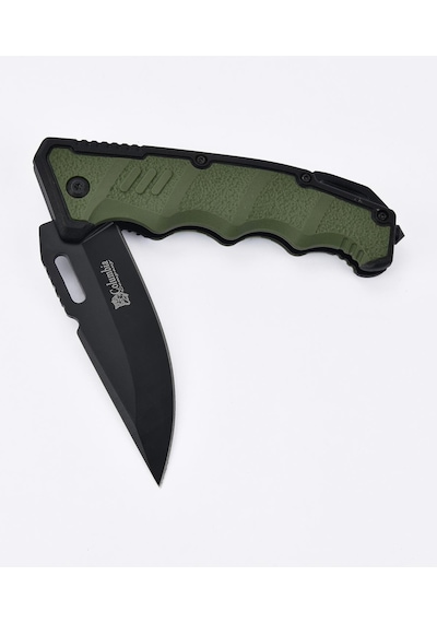 Columbia Kamp Bıçağı, Paslanmaz Çelik Bıçak, Av Bıçağı, Katlanır Çakı, Açık 22 Cm, Kapalı 13 Cm - Siyah