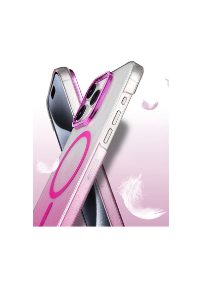 Apple iPhone Uyumlu 15 Pro Max Glossy Magsafe Kapak - Siyah Bzsxx00 1