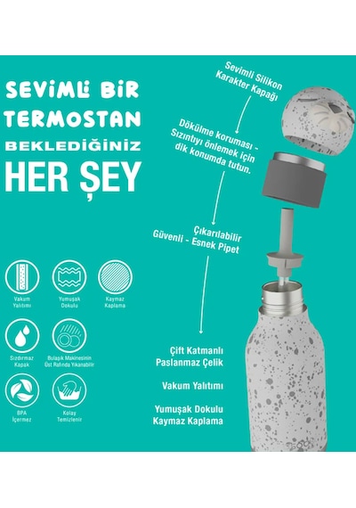 Asobu Bestie Bottle Termos - Seal Çok Renkli