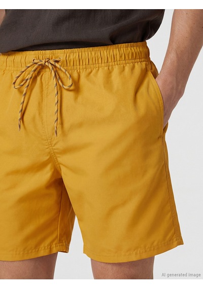 Lcw Swımwear Sarı Kısa Boy Erkek Deniz Şortu