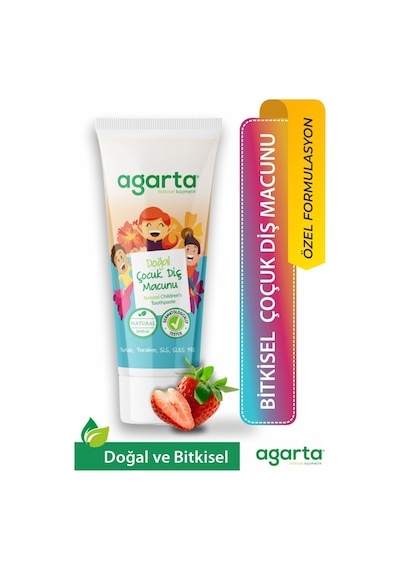 Agarta Doğal Diş Macunu 75ml Çocuk Beyazlık