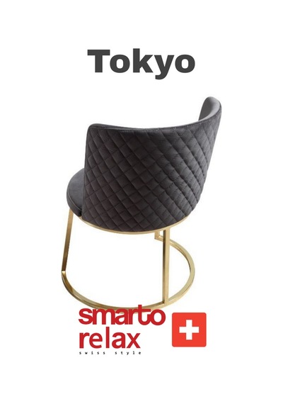 Smarto Relax Tokyo 2'li Yemek Masası Sandalye Seti - Metal Ayaklı, Siyah Kumaş Bej & Kahverengi