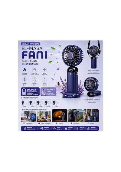 N15 Şarjlı El Fanı Dijital Göstergeli Parfümlü Serinletici Vantilatör 5 Kademe Hız Ayarlı Mini Klima Fan Boyunluk Askı İpli Katlanabilir Elde Masaüstü Boyun Askılı Kullanım Telefon Standı N15 Şarjlı El Fanı Dijital Göstergeli Parfümlü Serinletici Vantilatör 5 Kademe Hız Ayarlı Mini Klima Fan Boyunluk Askı İpli Katlanabilir Elde Masaüstü Boyun Askılı Kullanım Telefon Standı