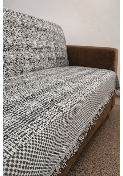 %100 Pamuk Koltuk Örtüsü Oturma Ve Sırt Kısmını Kaplayan Koruyucu Örtü 180 X 220 2213841632461111123 Kahverengi