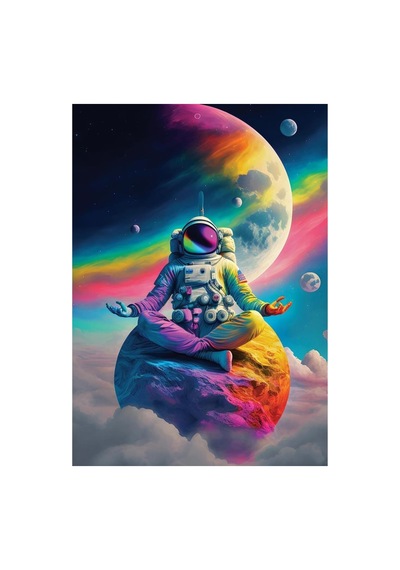 Huzurun Peşinde 1000 Parça Puzzle Cosmic Meditation 68x48 Cm Boyutunda Puzzle