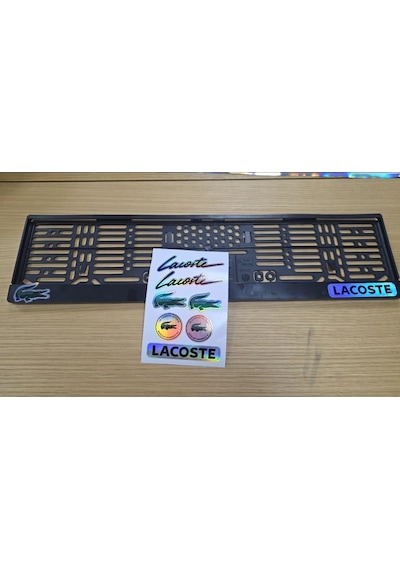 Siyah Plakalık Universal Klipsli 2 Adet Lcst Etiket Set 2 Set