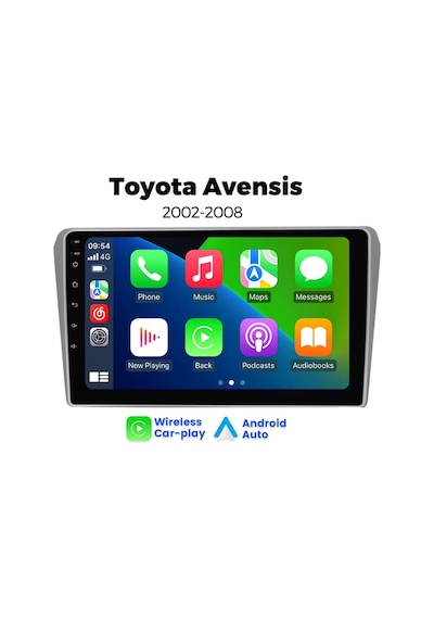 Toyota Avensis 2003-2008 Android Multimedya 4gb Ram/64gb Carplay 9inc Ips Ekran Park Kamerası  9"