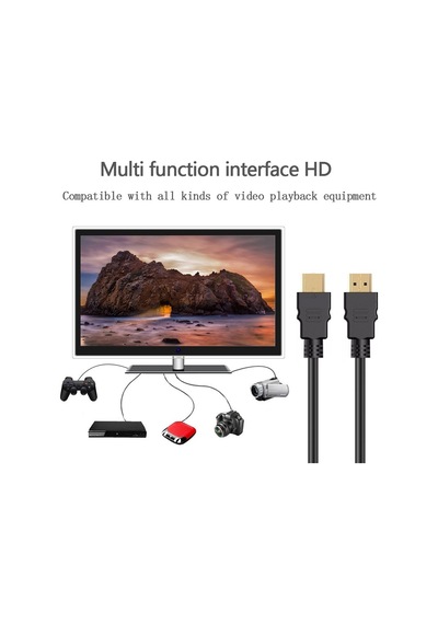 Qasul 5 Metre Hdmı Kablo Full Hd , Uyumlu Yüksek Hızlı Hdmı Kablo