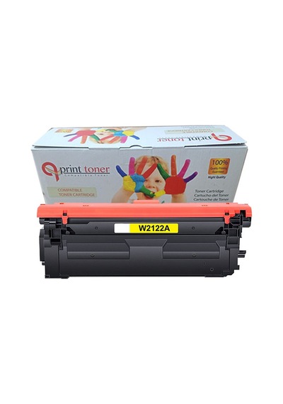 Qprint Toner Hp 212a W2122a Sarı Uyumlu Toner Çipsiz M554 M555 Mfp M578