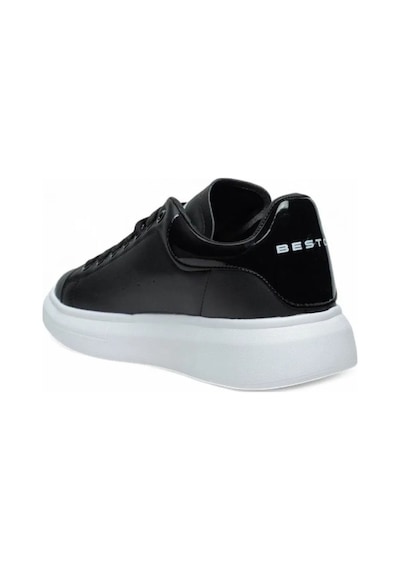 Best Of 150-26 Deri Anatomik Sneaker Siyah Beyaz 36-40 Siyah