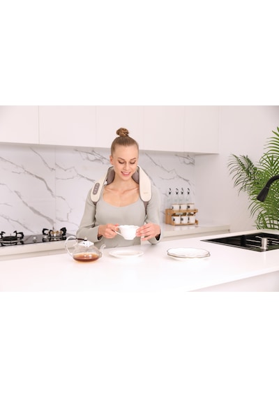 Breo N5 Mini Boyun Ve Sırt Masaj Aleti - Isıtmalı, Shiatsu Teknol Gri