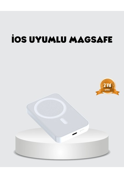 Magsafe Uyumlu Kablosuz Batarya 27w Hızlı Şarj Destekli Kompakt Güç Bankası Çok Renkli 10312511