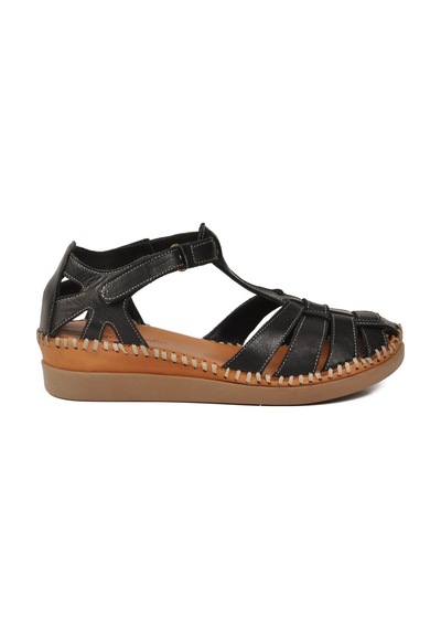 Pierre Cardin Siyah Cırtlı Hafif Kadın Günlük Sandalet Pc-54522 Z