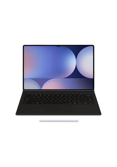 Samsung Uyumlu Galaxy Tab S10/S9 Ultra Klavyeli Mousepadli Kılıf Siyah