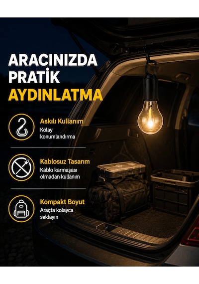 Çok Yönlü Asma Kancalı Kamp Işığı A 92522245