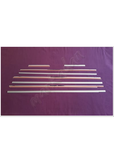Woc Chrome Mercedes Viano W639 Uzun Şasi Krom Cam Çıtası 2004-201