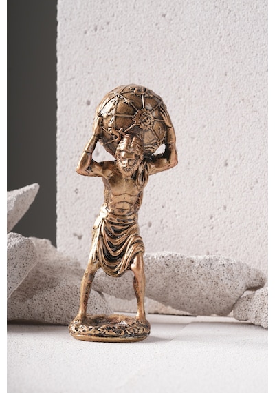 Atlas Heykel 18 Cm Dekoratif Obje Biblo