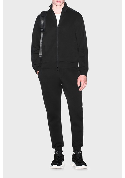 Armani Exchange Pamuk Karışımlı Dik Yaka Fermuarlı Sweat Erkek Sweat Xm003144 Af13047 Uc001 Siyah