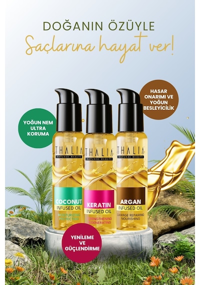 Thalıa Saç Bakım Yağı Keratın 100 Ml