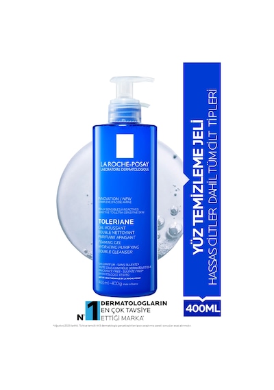 La Roche Posay Toleriane Hassas Ciltler Dahil Tüm Ciltler İçin Temizleme Jeli 400 Ml