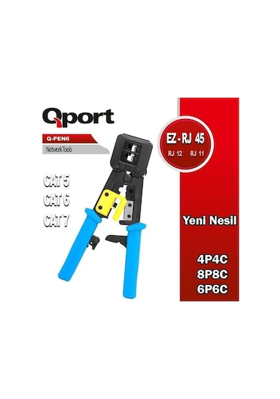 Qport Q-pen6 Yeni Nesil Ez Rj45-rj11-rj12 Pense