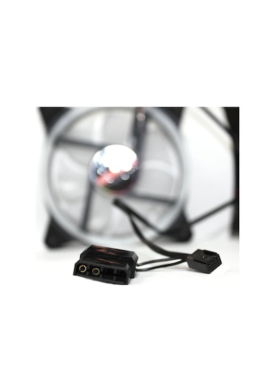 Coolmoon Rgb Renkli Sessiz Fan 3 Pin Pwm 2 Pin Molex 12 CM Kasa Fanı