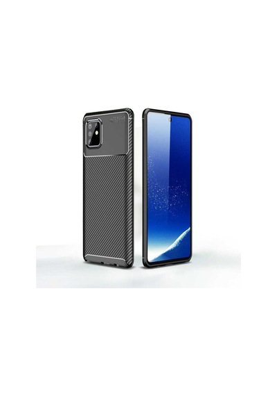 Samsung Uyumlu Galaxy A81 Note 10 Lite Kılıf Zore Negro Silikon Kapak Kahverengi