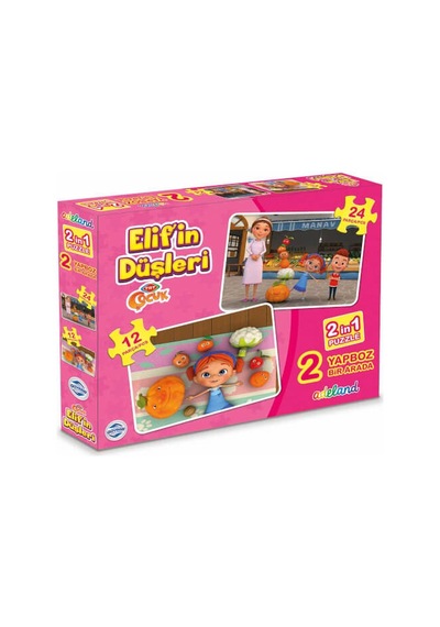 Adeland Trt Çocuk Elif'In Düşleri 2 In 1 Puzzle