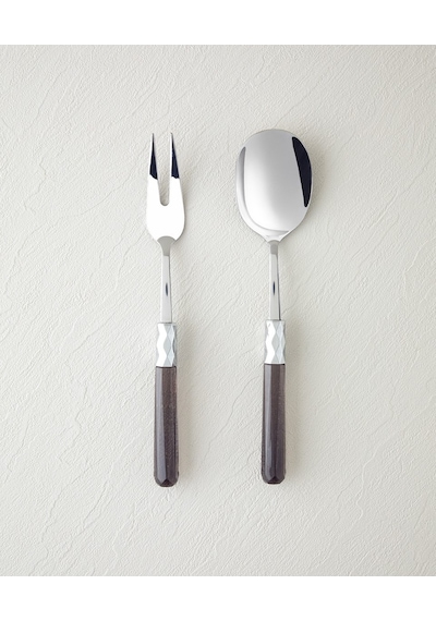 English Home Keira Akrilik 2'li Servis Gereci 24 Cm Antrasit