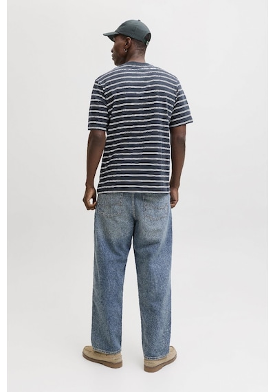 Jack & Jones Jornorrebro Strıpe Tee Ss Cn Ln Lacivert