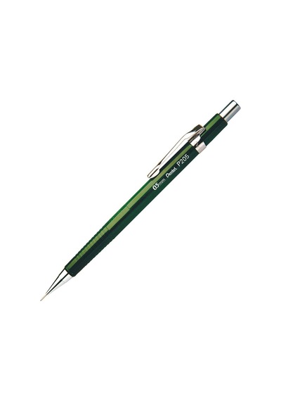 Pentel Teknik Çizim Ve Yazı İçin Mekanik Kurşun Kalem, 0.5 Mm, Yeşil, Orijinal Kutusunda Genel