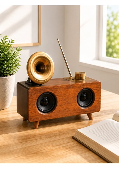 Nostaljik Radyo Bluetooth Bağlantılı Şarjlı Yüksek Ses Kaliteli Yeni Nesil 05037581