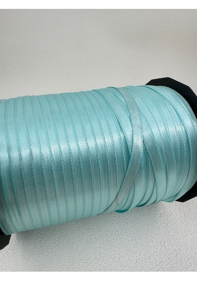 Paşateks 6 Mm Saten Kurdela-10 Metre-su Yeşili