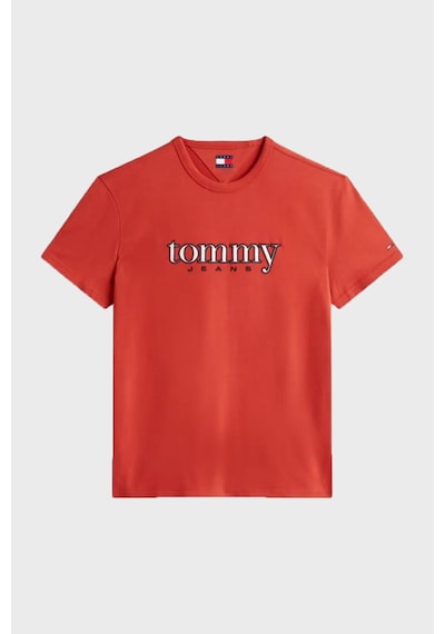 Tommy Jeans Erkek T Shirt Dm0dm22719 Xl0 Kırmızı Kirmizi