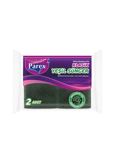 Parex Klasik Yeşil Sünger 2 Adet