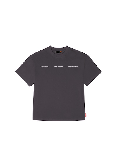 Skinarma Cypher Kısa Kollu Oversize Unisex Bisiklet Yaka Mor Tişört X Large