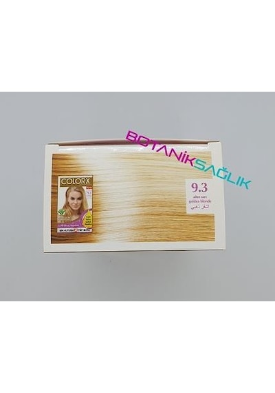 Colorx Bitkisel Saç Boyası Set - 9.3 Altın Sarı