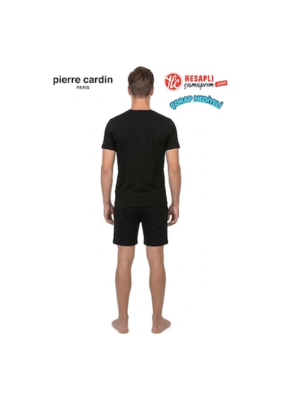 Pierre Cardin Paris Premium Erkek %100 Pamuk Baskılı Yazlık Rahat Kesim Şortlu Pijama Takımı Siyah Pierre Cardin Paris Premium Erkek %100 Pamuk Baskılı Yazlık Rahat Kesim Şortlu Pijama Takımı Siyah