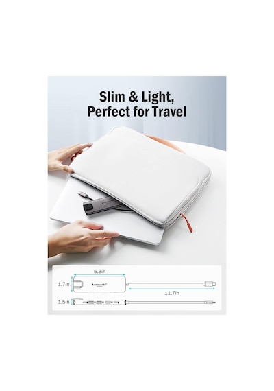 Lemorele Tc44 6 İn 1 Usb Type-c Hub Çoklayıcı, 4k 60hz Hdmı, Gigabit Ethernet, 100w Pd Şarj 2x Usb Çoğaltıcı